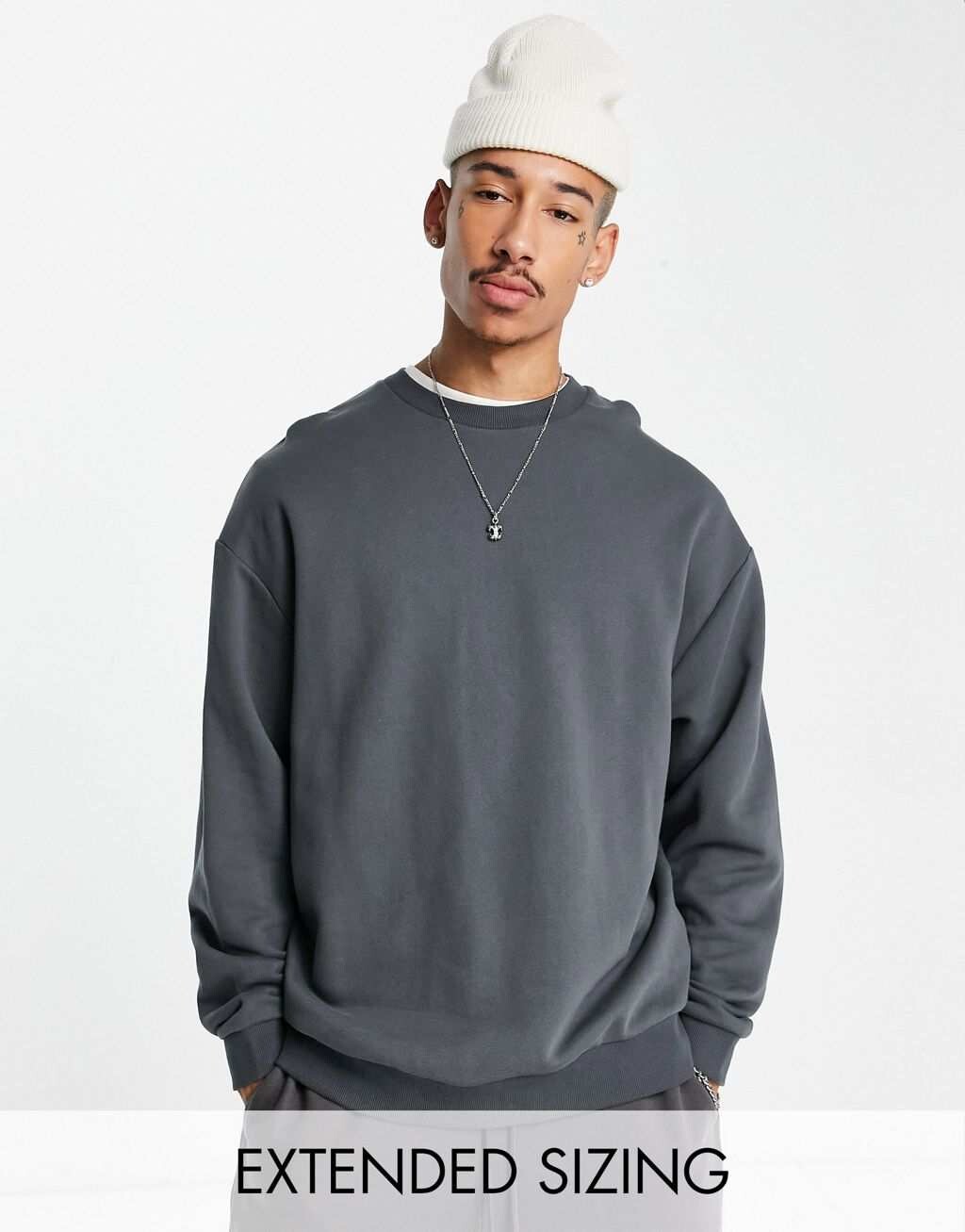 

Черный свитшот оверсайз ASOS DESIGN