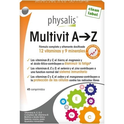 

Физалис Мультивит AZ 45 Таблетки Physalis, Коричневый, Физалис Мультивит AZ 45 Таблетки Physalis