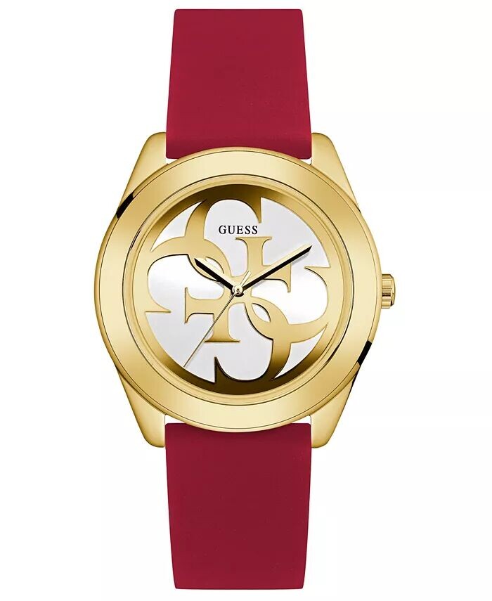 

Женские часы с красным силиконовым ремешком 40 мм GUESS, красный