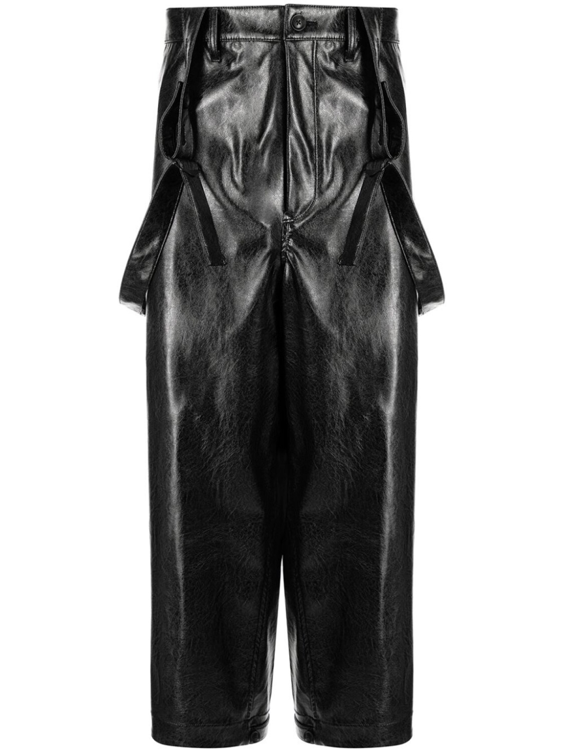 

Yohji Yamamoto комбинезон из искусственной кожи, черный