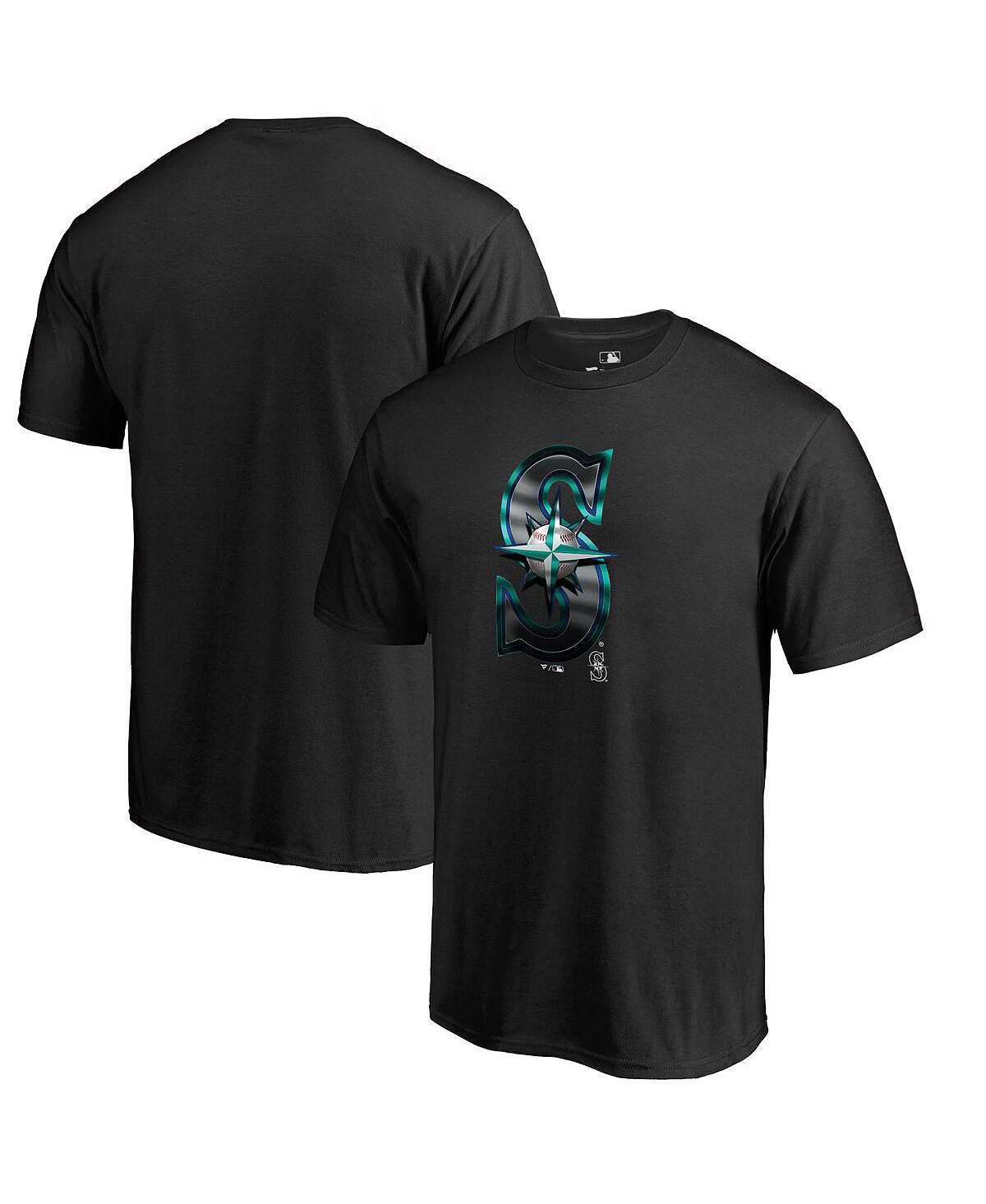 Мужская черная футболка с логотипом Seattle Mariners Midnight Mascot Fanatics плисенко юрий полночь