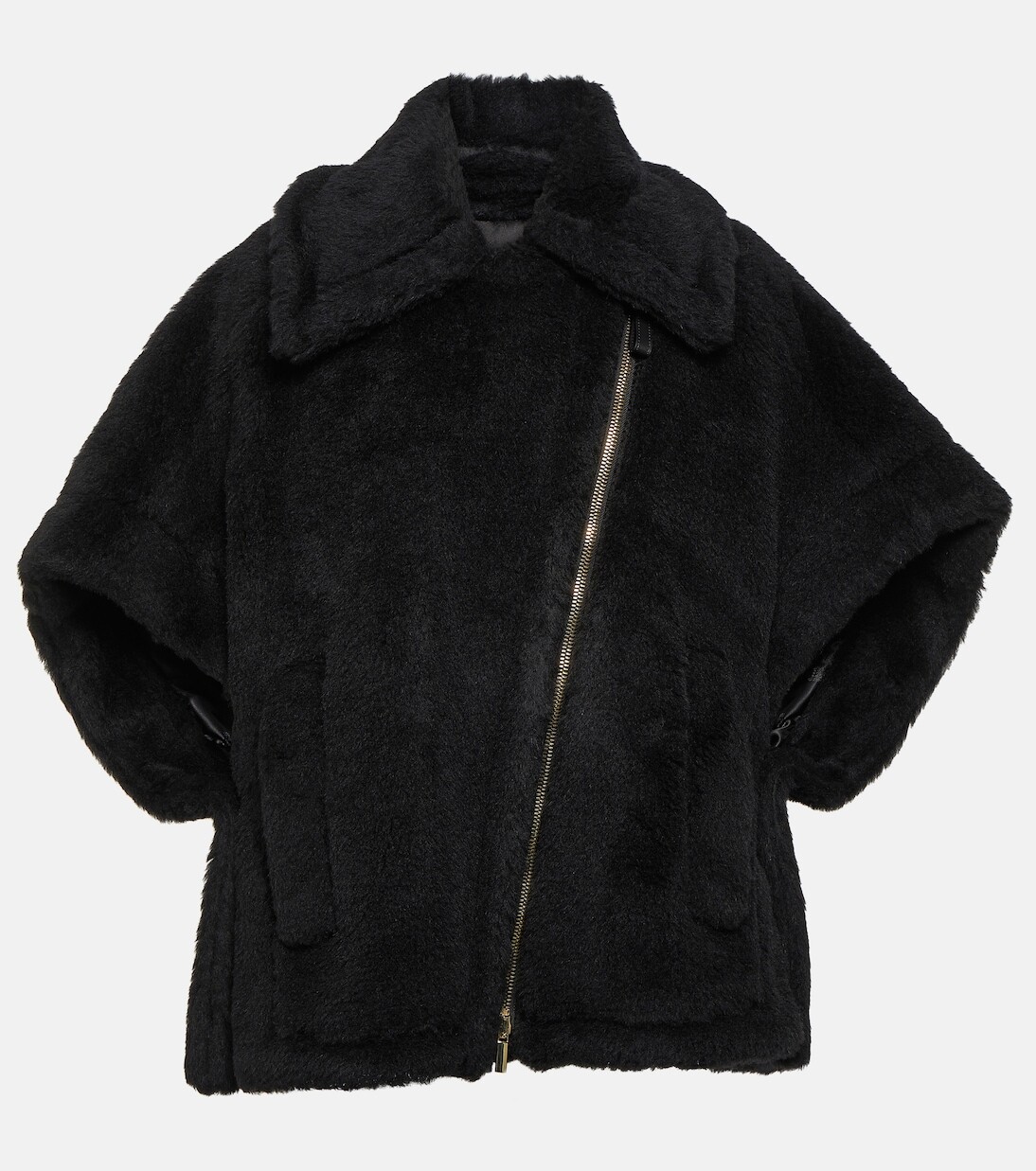 

Тедди-пончо Max Mara, черный