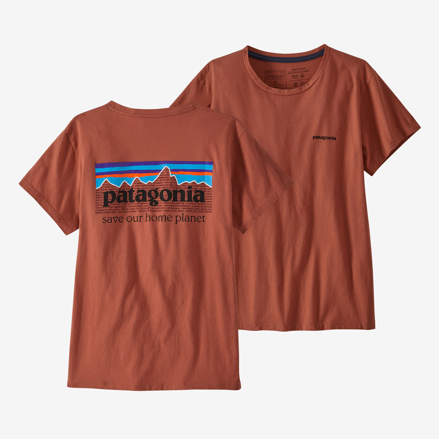 

Женская футболка P-6 Mission из органического материала Patagonia, красный