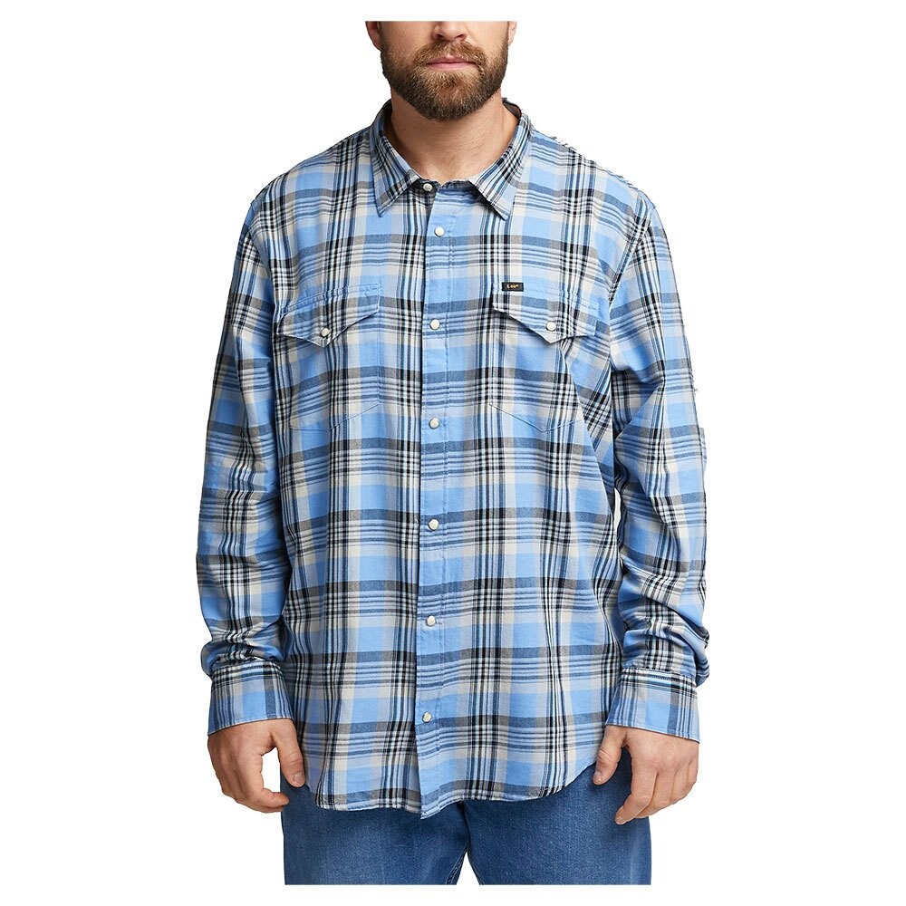 

Рубашка с длинным рукавом Lee Clean Western, синий