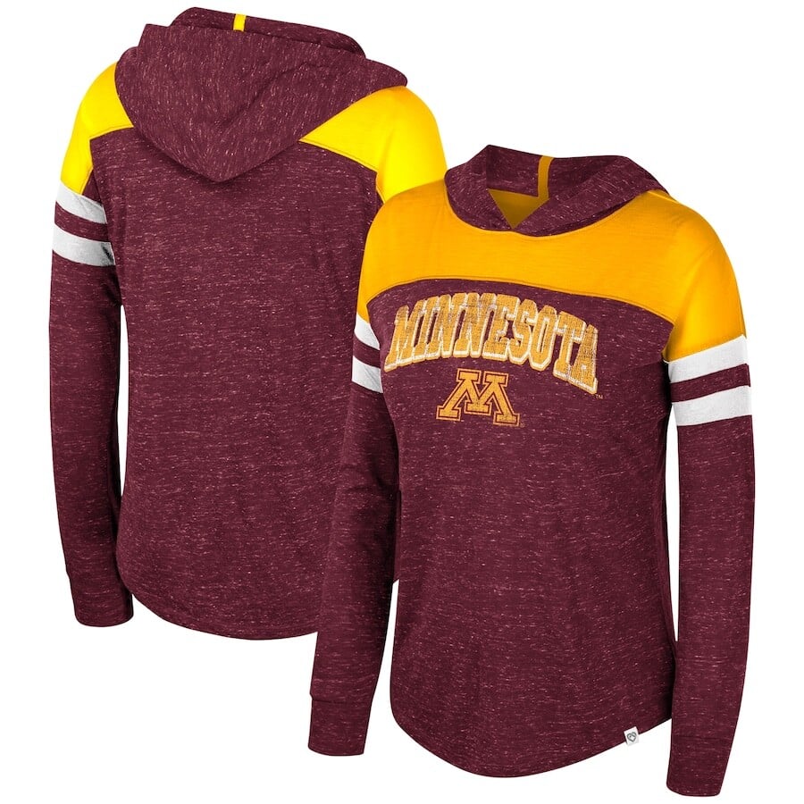 

Футболка с длинным рукавом Colosseum Minnesota Golden Gophers, бордовый