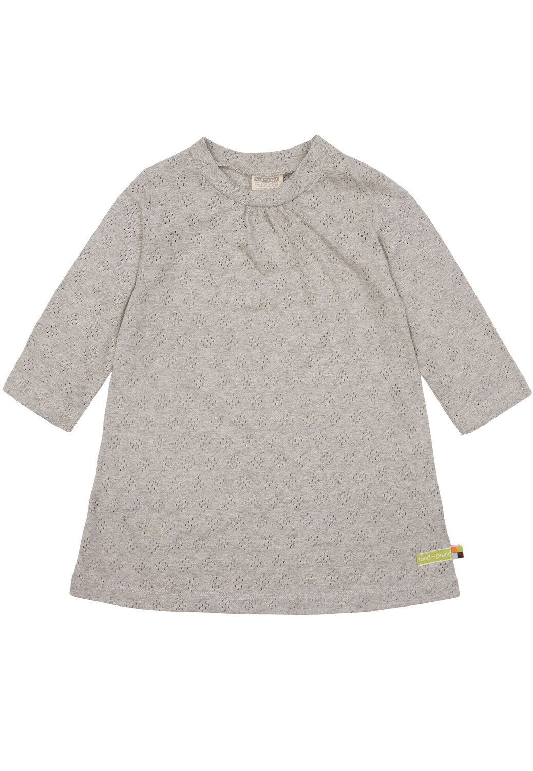 

Платье loud + proud Langarm Jacquard Strickmuster, светло серый