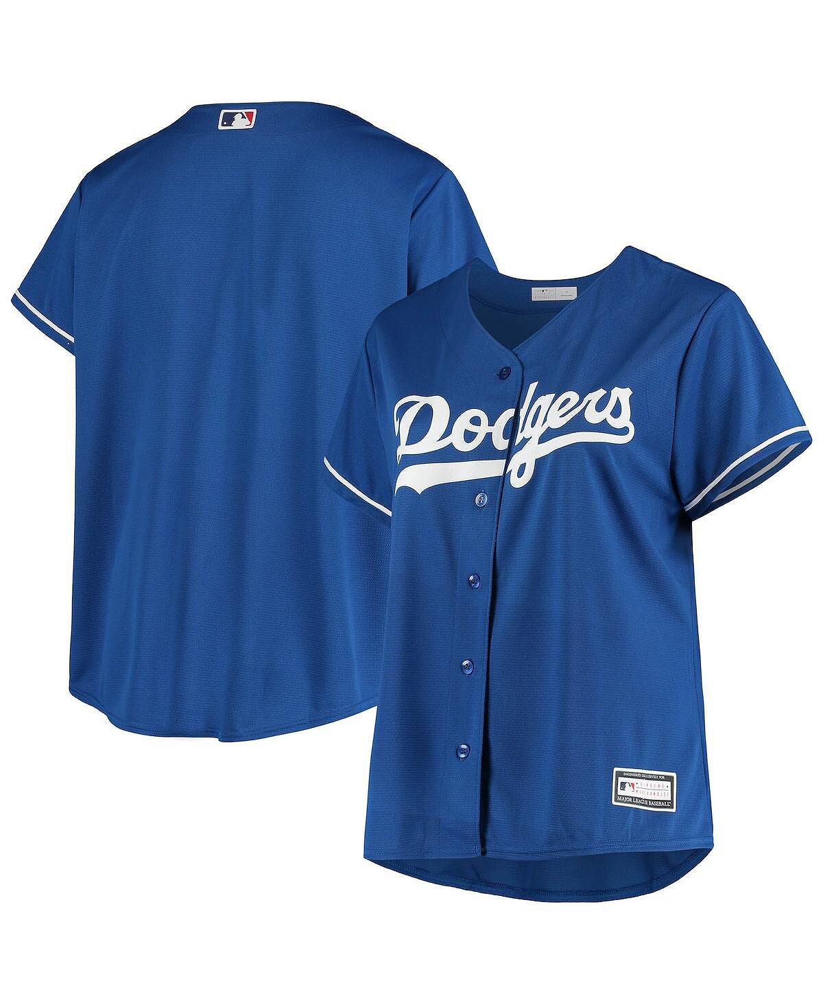 

Женская продезинфицированная копия джерси команды Royal Los Angeles Dodgers больших размеров Profile