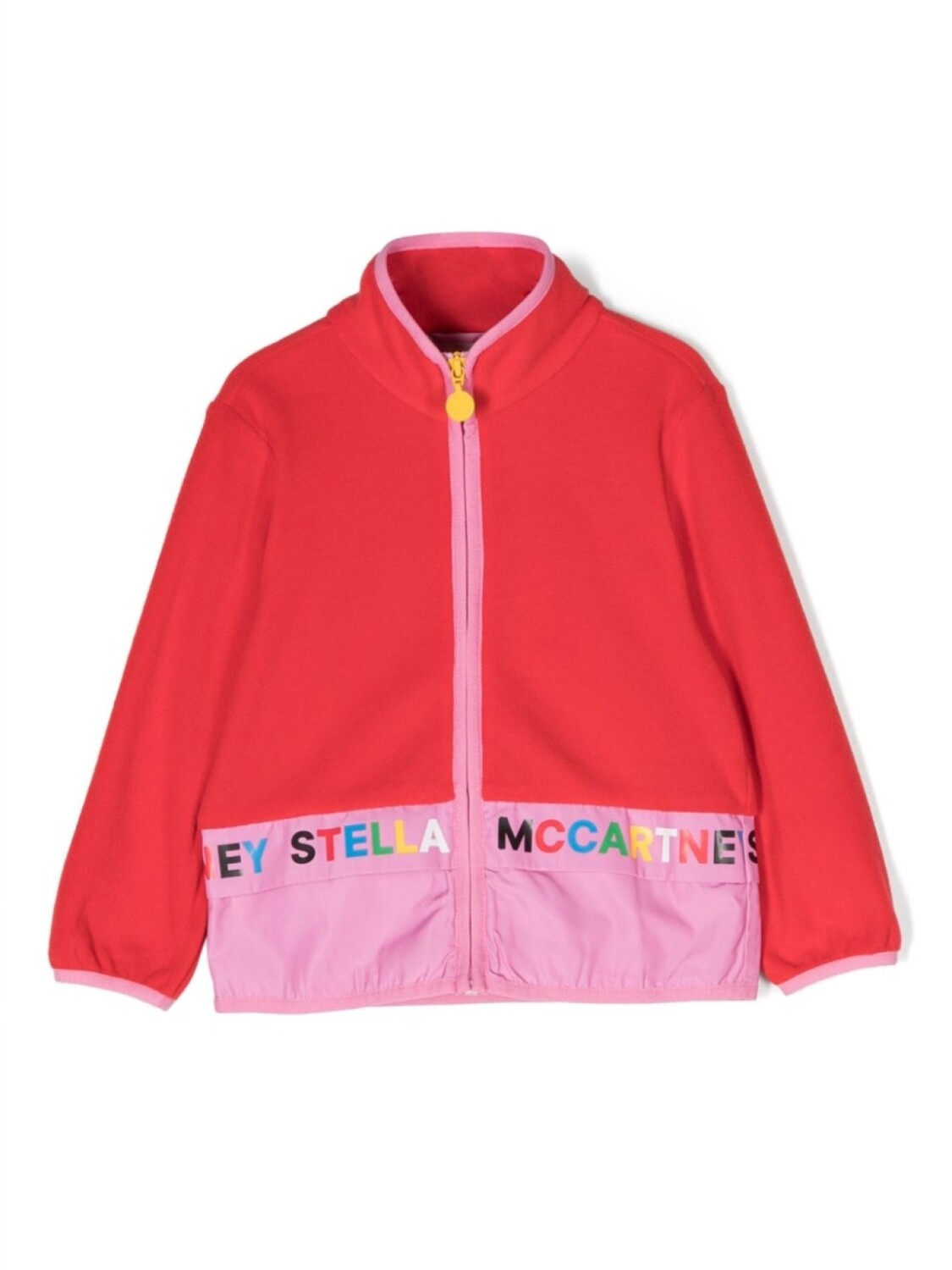 

Stella McCartney Kids куртка со вставками и логотипом, красный