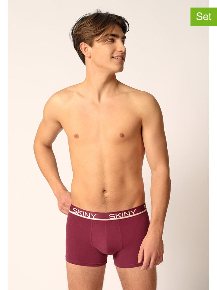 Боксеры Skiny 3er-Set: Boxershorts, цвет Schwarz/ Bordeaux/ Khaki боксеры skiny 3er set boxershorts цвет blau türkis hellblau