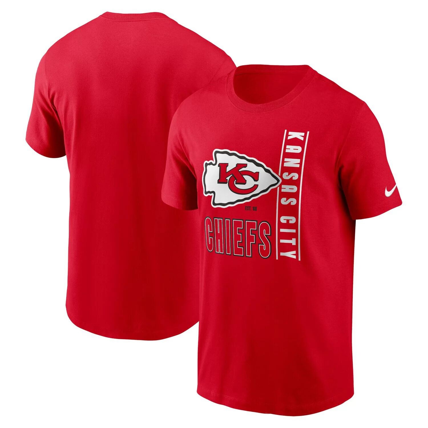 

Мужская красная футболка Kansas City Chiefs Lockup Essential Nike