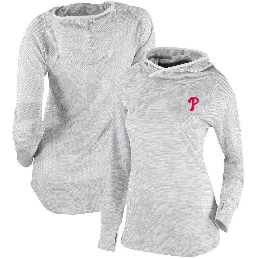 

Пуловер с капюшоном Columbia Philadelphia Phillies, белый