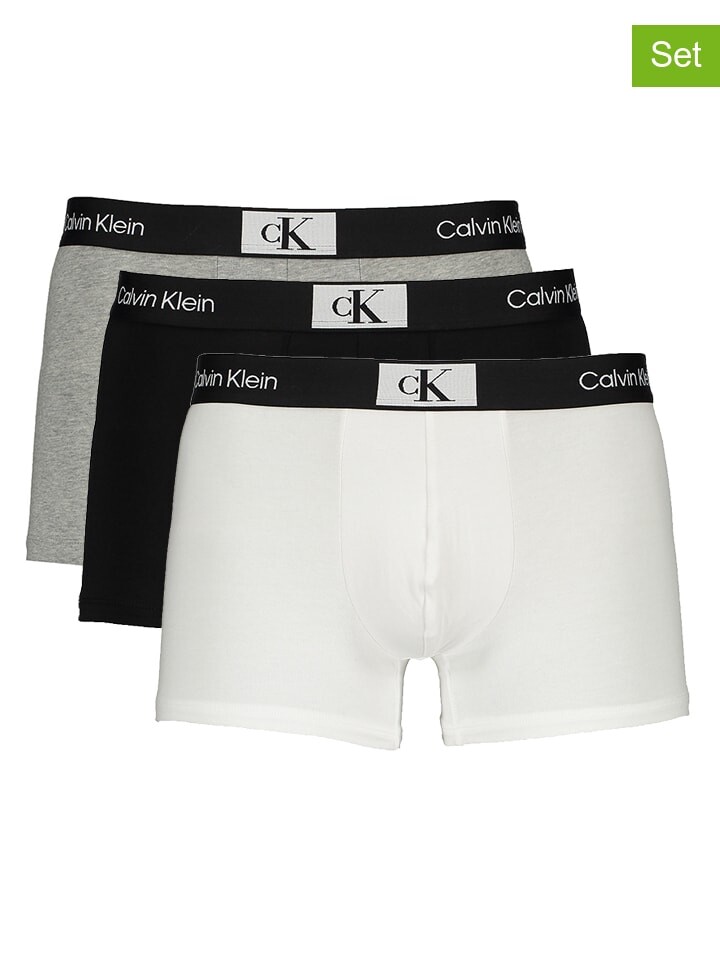 

Боксеры CALVIN KLEIN UNDERWEAR 3er Set, цвет grau/weiß/schwarz