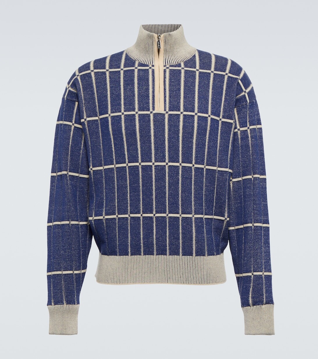 

Жаккардовый свитер из смесового хлопка Jacquemus, разноцветный