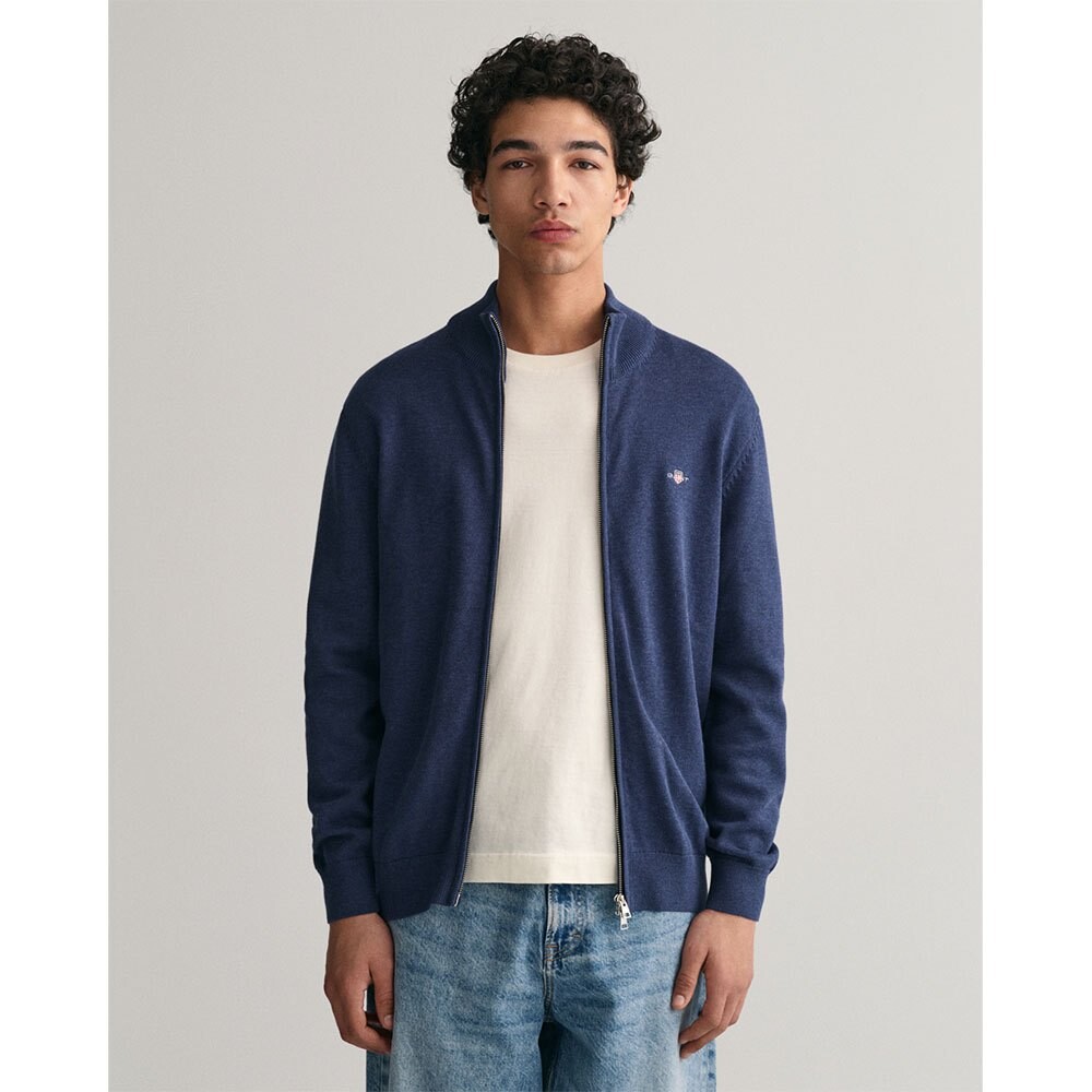 Свитер Gant Casual Full Zip, синий