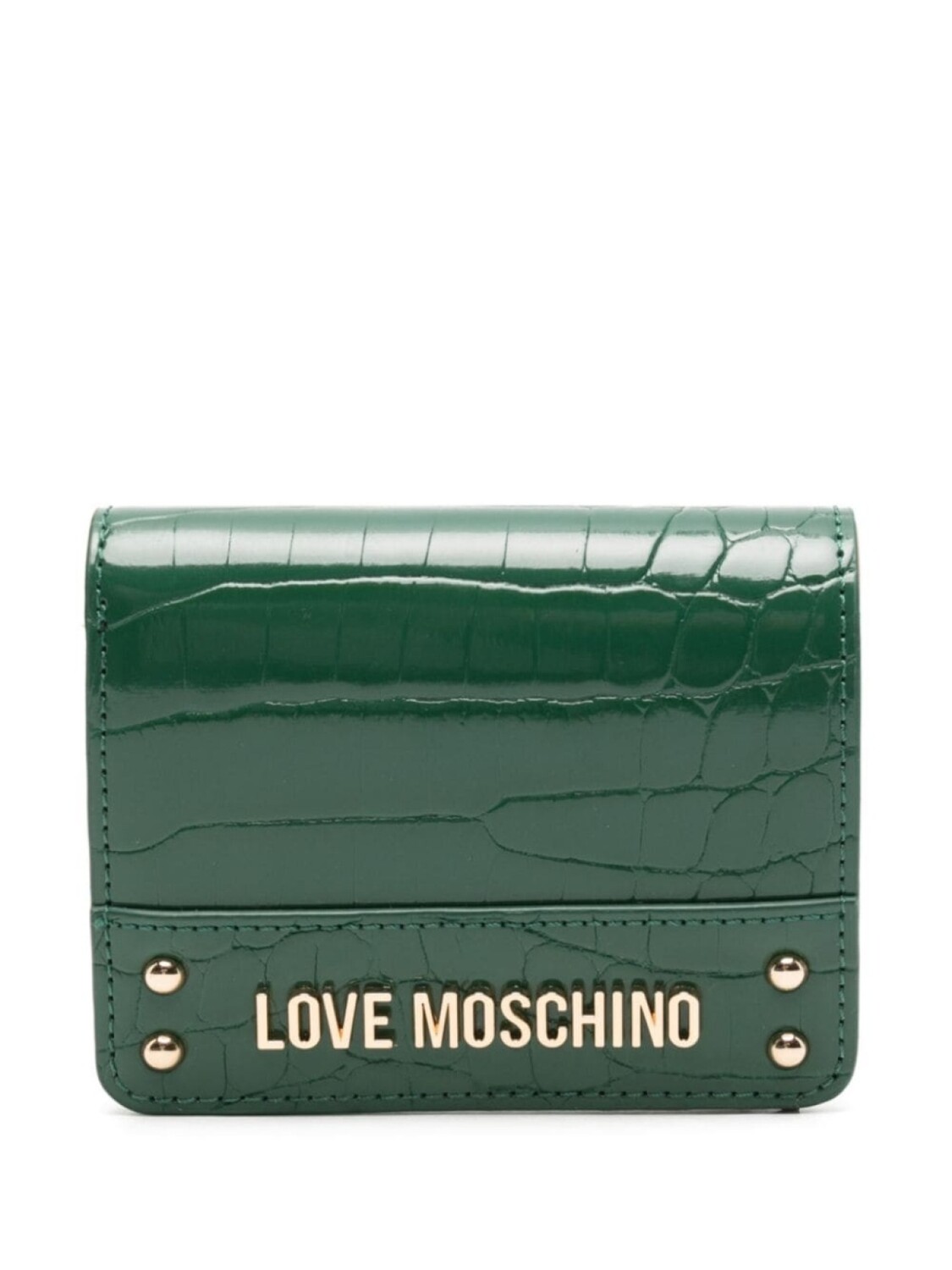 

Кошелек с надписью Love Moschino, зеленый