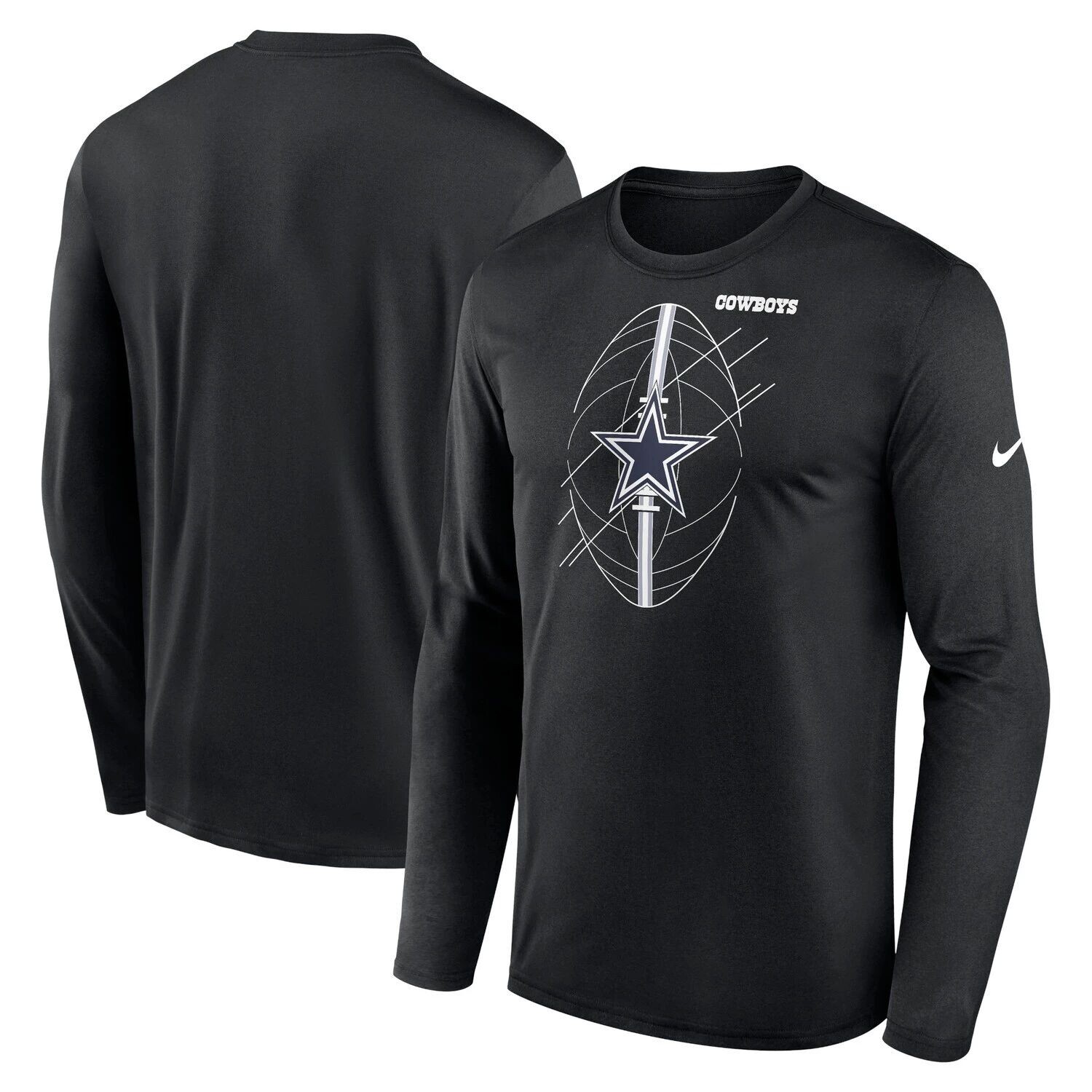 

Мужская черная футболка с длинным рукавом Dallas Cowboys Legend Icon Nike