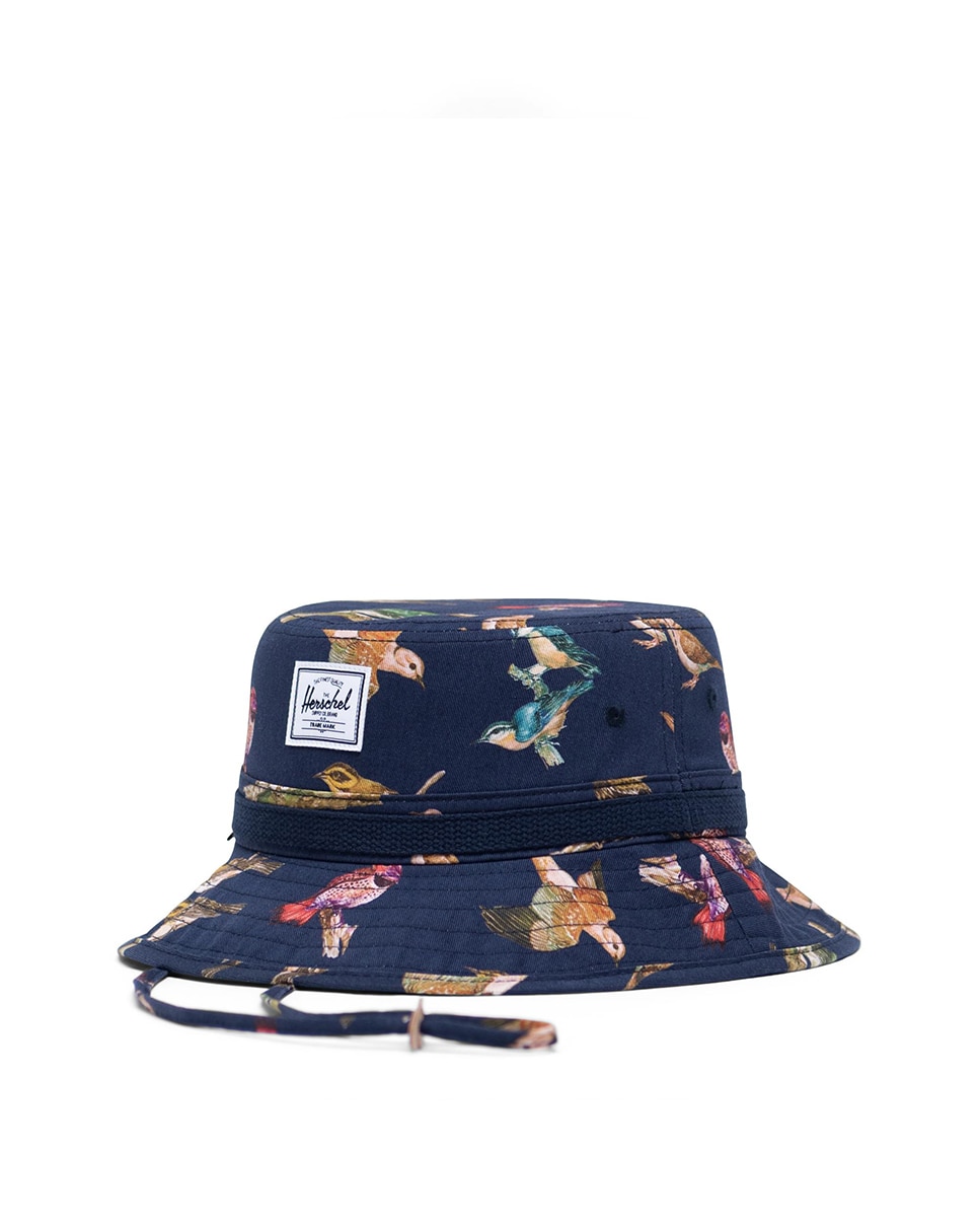 hoare ben birds Рыбацкая шапка унисекс из ткани с разноцветным принтом Herschel, мультиколор