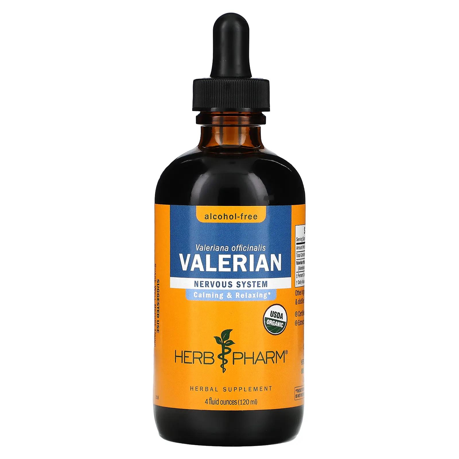 цена Herb Pharm Экстракт валерианы не содержит спирта 120 мл (4 fl oz)