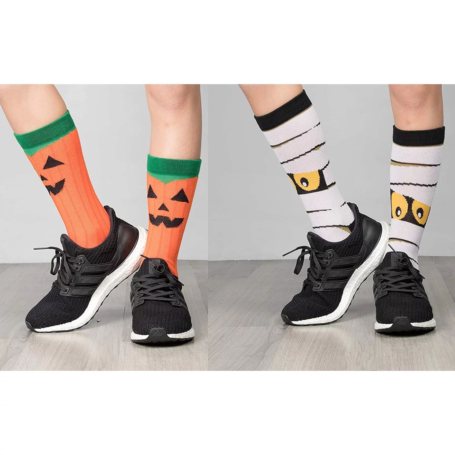 3 пары носков для Хэллоуина, мужские и женские, тыква, монстр, мумия, новинка в подарок (унисекс) Toe-Tally Sox