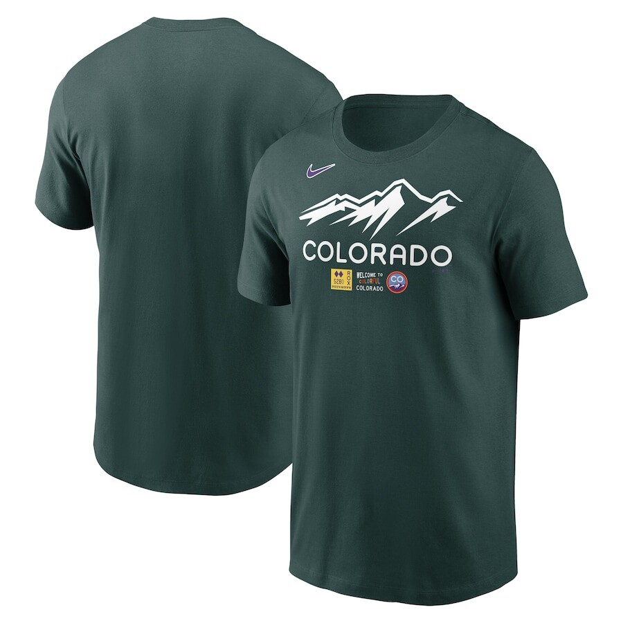 

Футболка с коротким рукавом Nike Colorado Rockies, зеленый