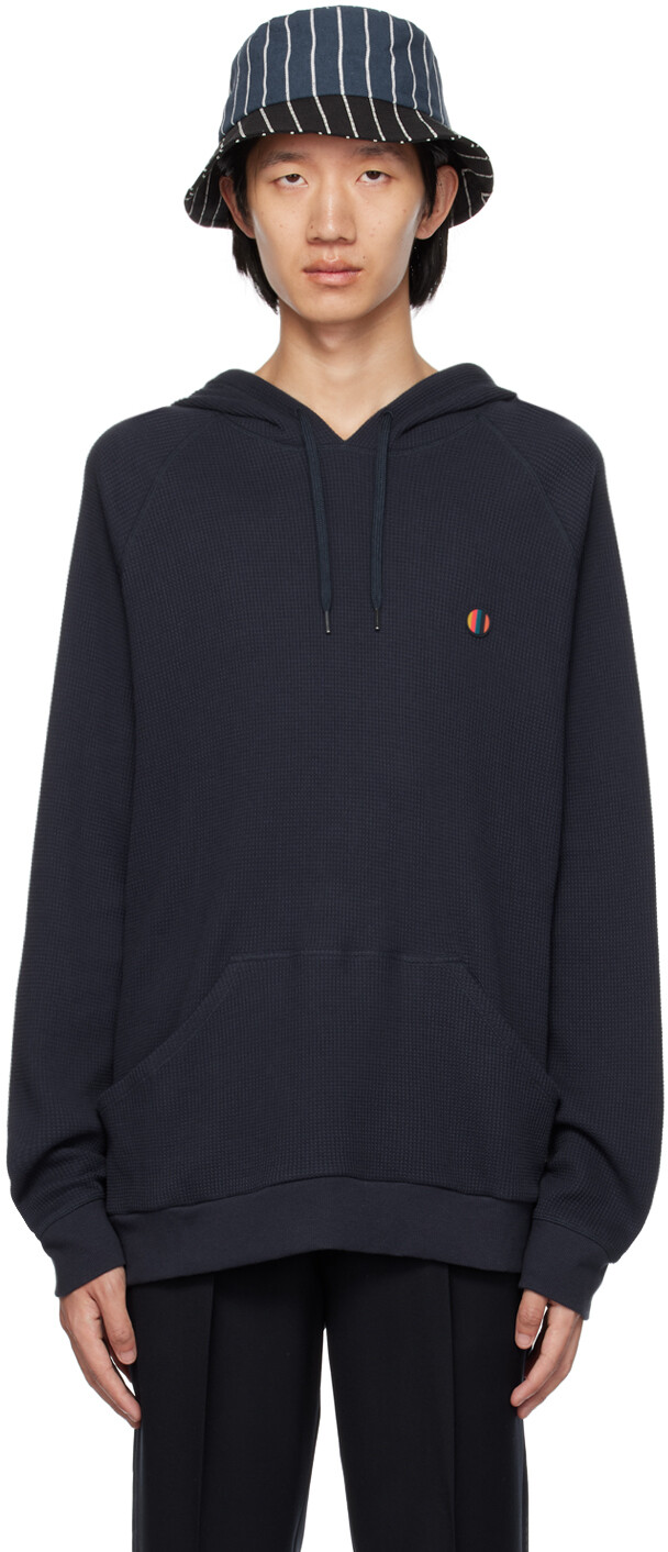 

Темно-синяя толстовка с нашивками Paul Smith, Синий