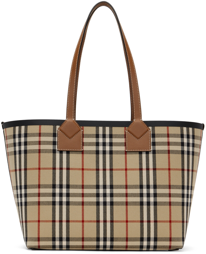 

Коричневая маленькая сумка-тоут London Burberry