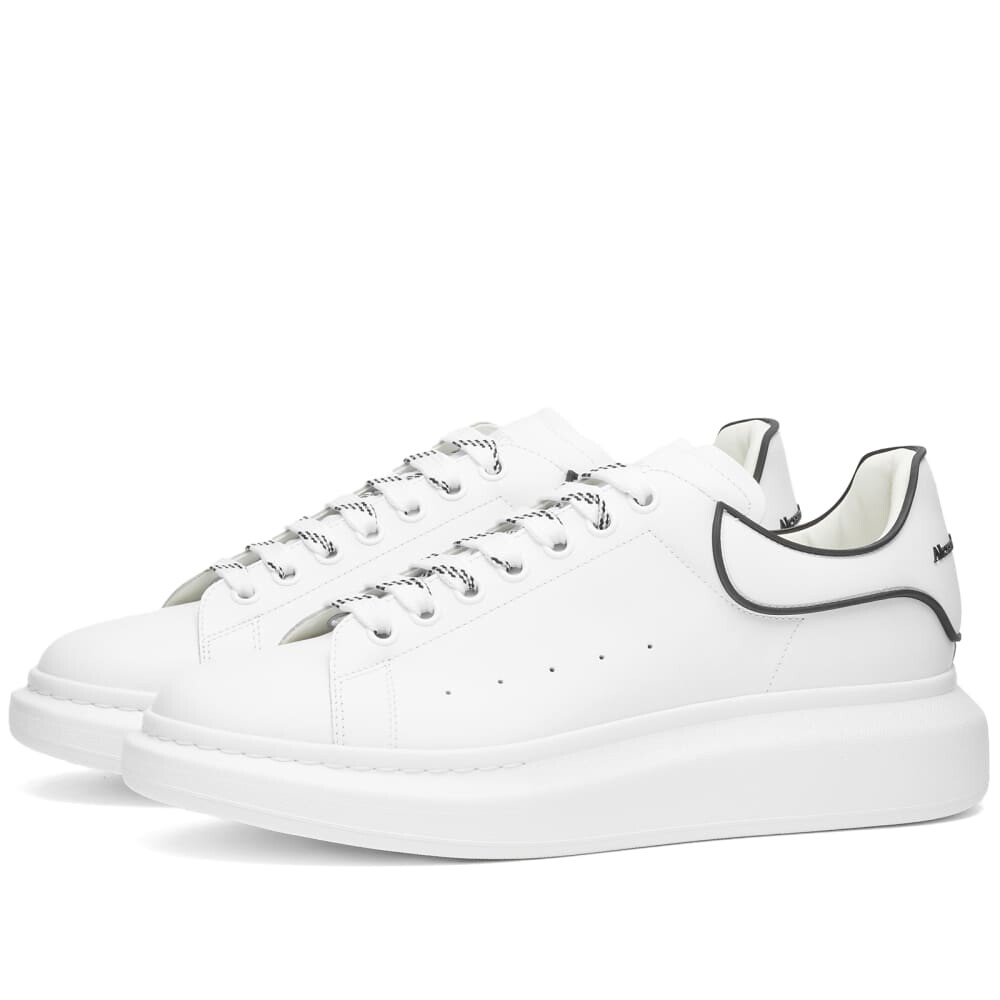 

Большие кроссовки на каблуке Alexander McQueen, белый/черный