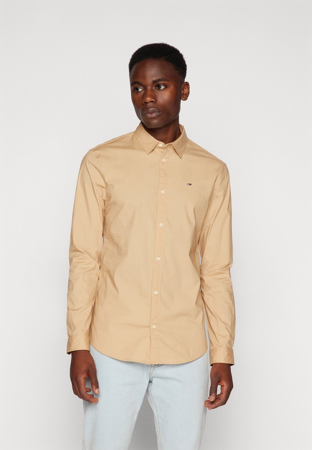 

Рубашка Original Stretch Shirt Tommy Jeans, цвет tawny sand