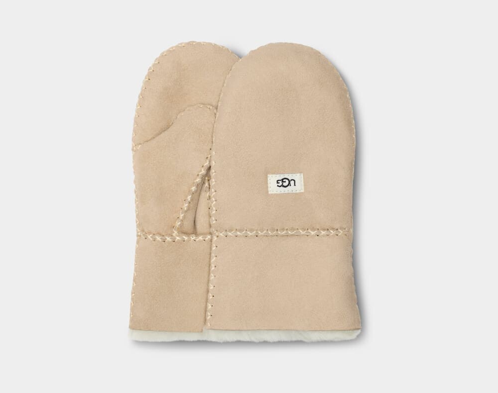 

Варежки Sheepskin Mitten With Stitch UGG, бежевый