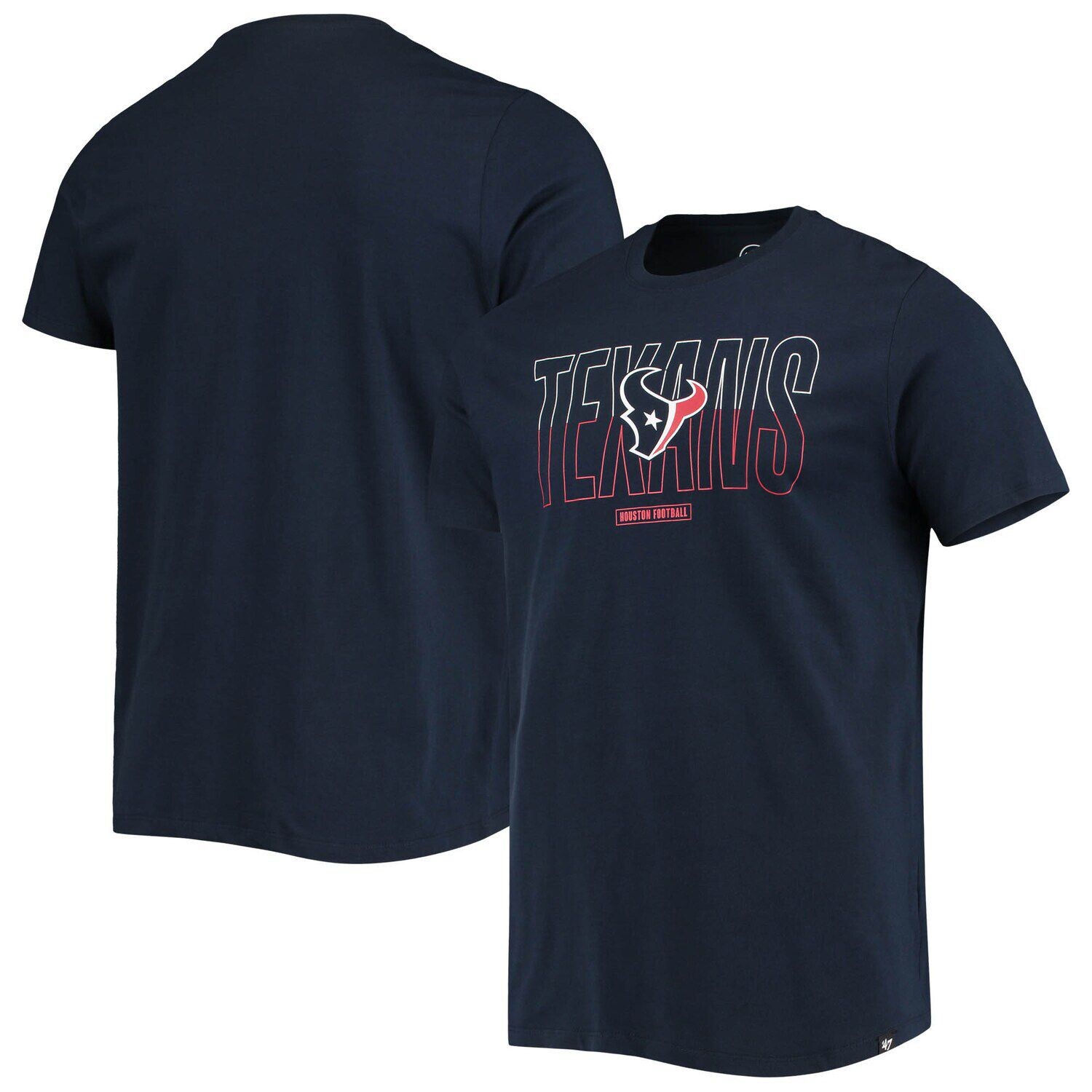 

Мужская темно-синяя футболка '47 Houston Texans Split Squad Super Rival
