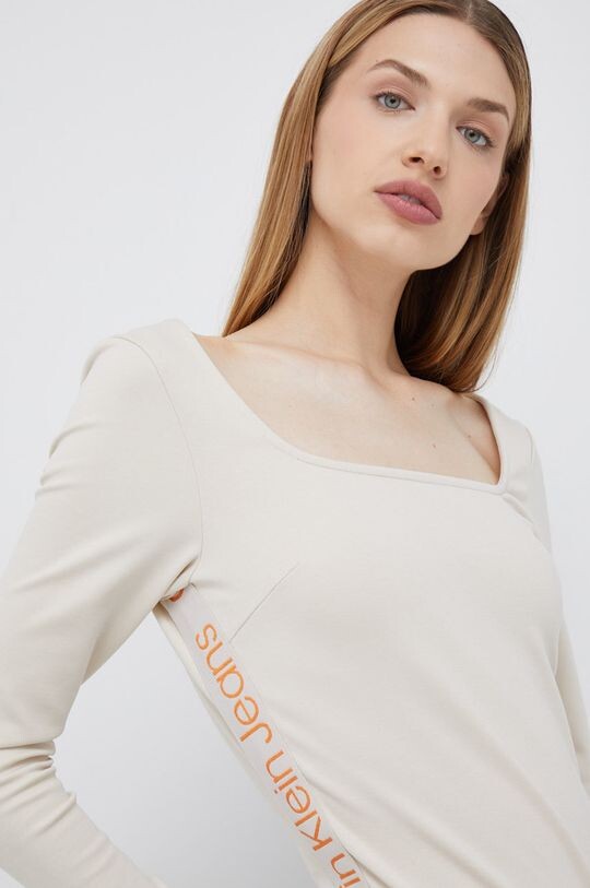

Боди Calvin Klein Jeans, бежевый