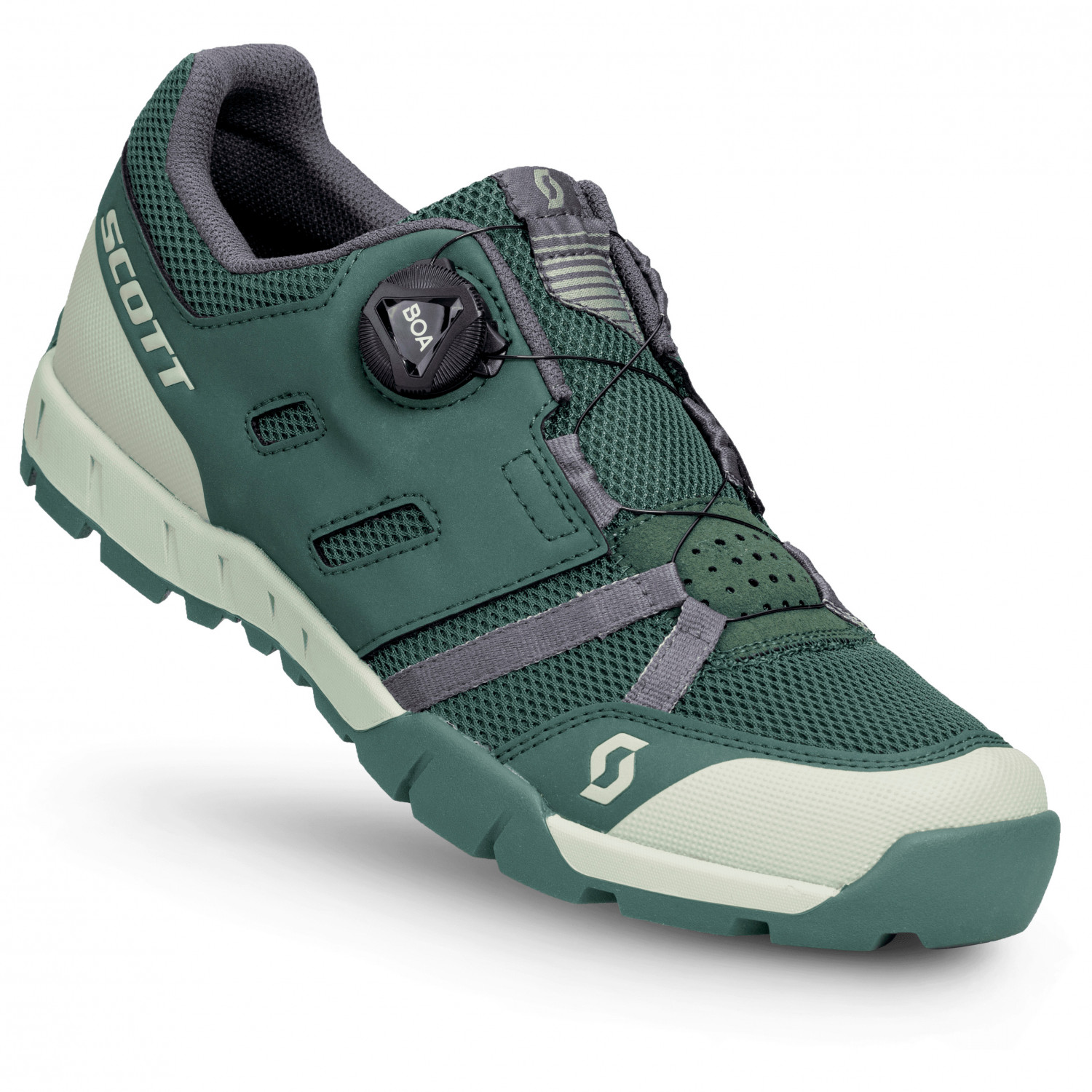 

Велосипедная обувь Scott Sport Crus R Boa, цвет Dark Green/Light Green