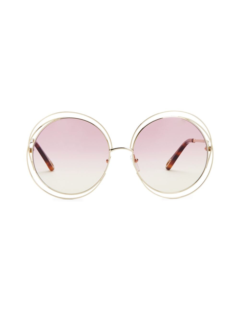 

38073 Круглые солнцезащитные очки 62MM Chloé, розовый