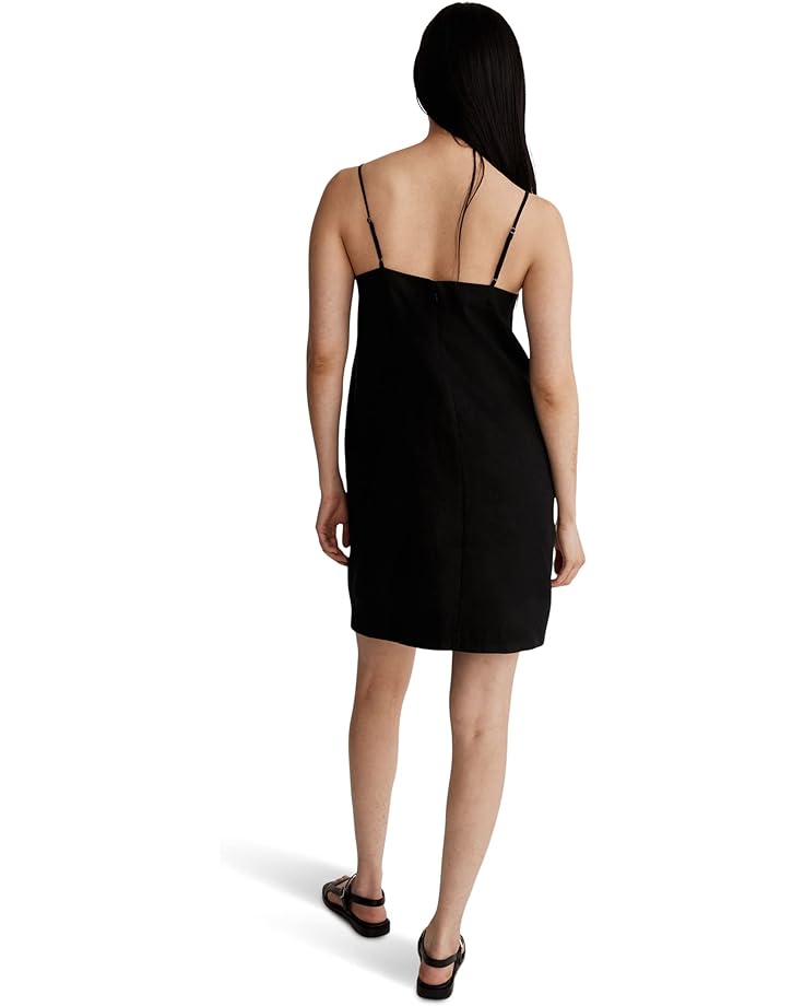 Платье Madewell Goldie Mini Dress in 100% Linen, реальный черный