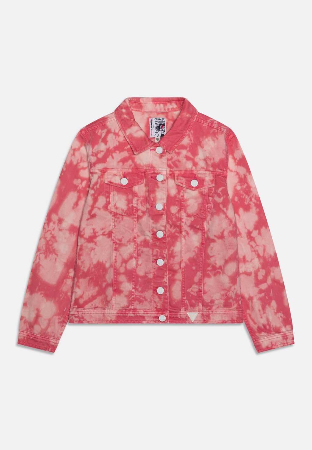 

Джинсовая куртка JUNIOR BANKSY LANEY OVERSIZED Guess, цвет morning pink