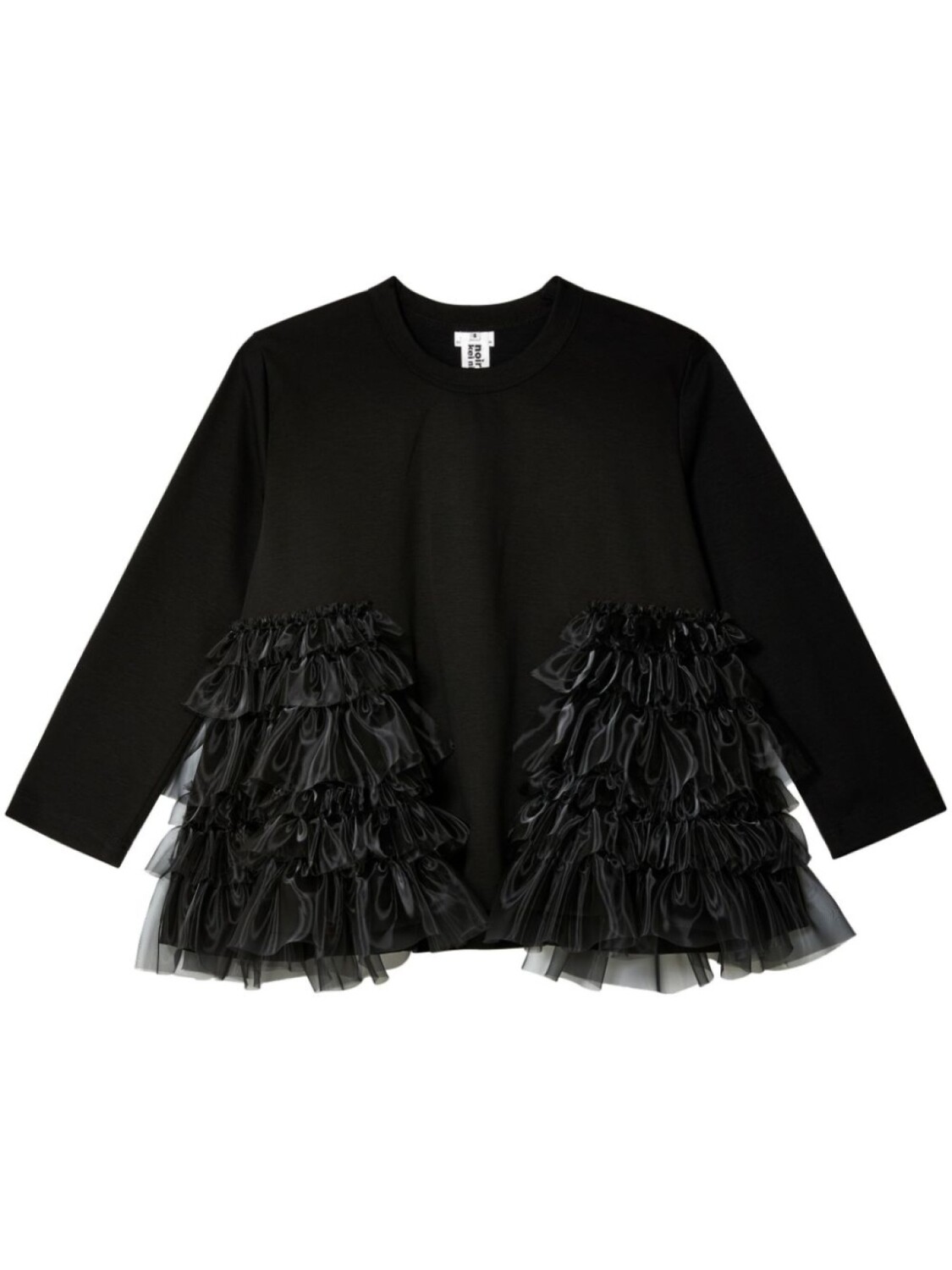 

Жакет с оборками Noir Kei Ninomiya, черный