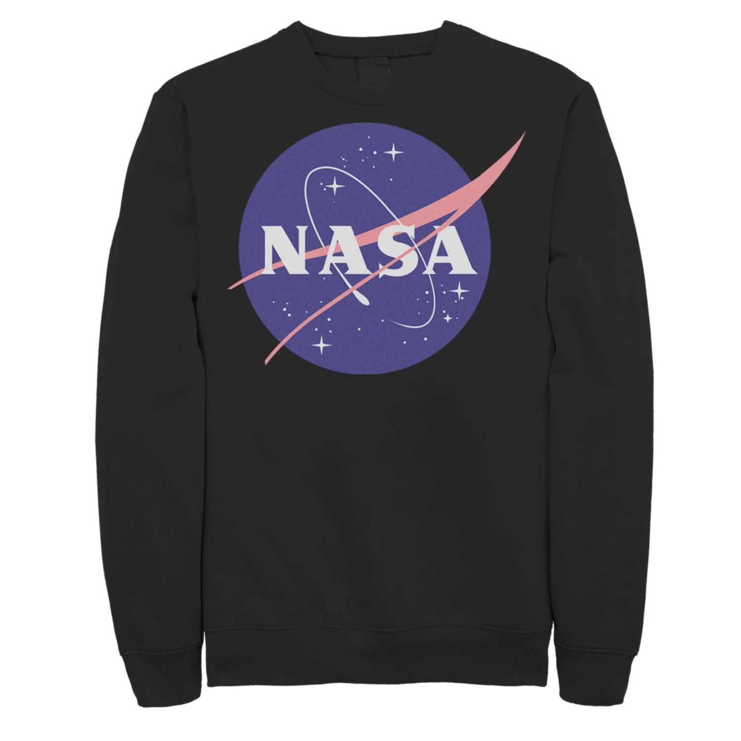 Мужской флисовый пуловер с классическим круглым логотипом NASA Licensed Character
