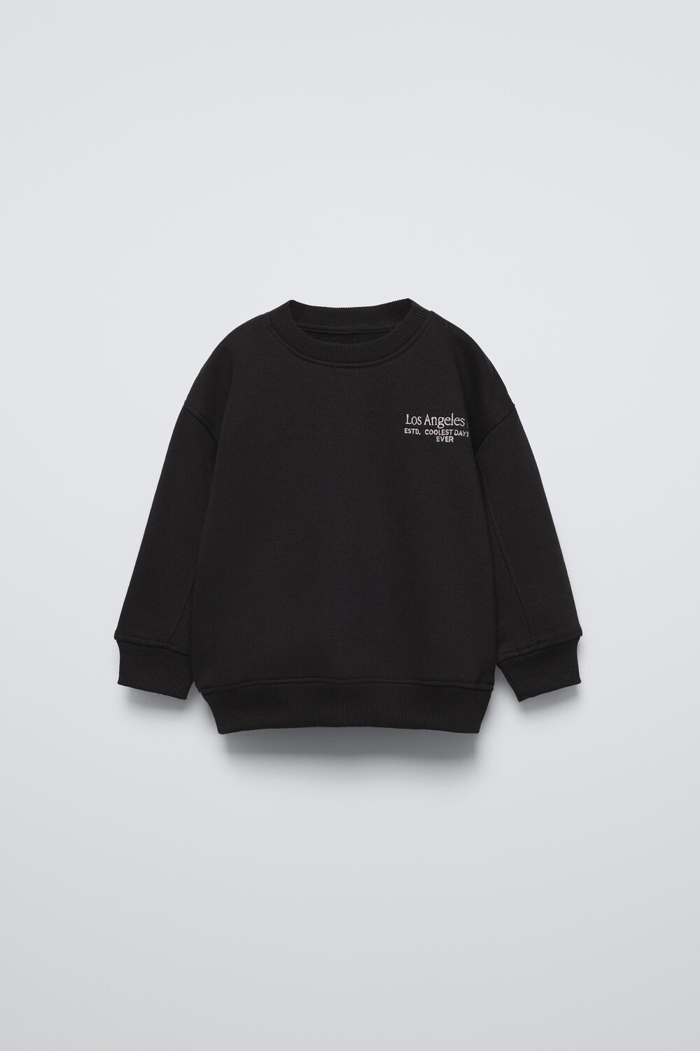 

Толстовка с вышитым лозунгом ZARA, черный
