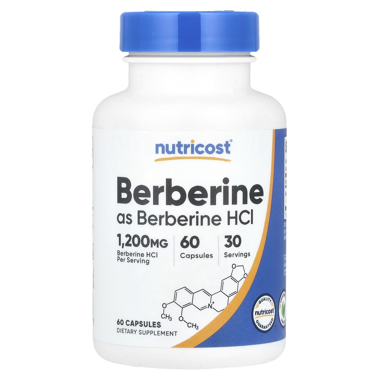 Берберин, 1200 мг, 60 капсул (600 мг на капсулу) Nutricost – купить по ...