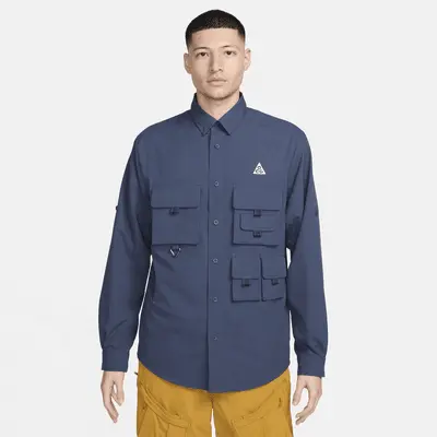

Футболка Nike ACG Dri-FIT UV "Devastation Trail", цвет Thunder Blue/Summit White