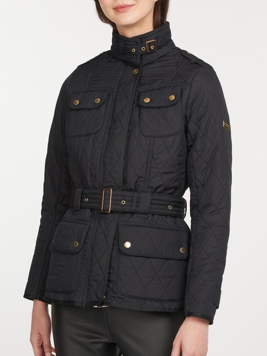 

Стеганая куртка Barbour International Monaco, темно-синяя, Синий