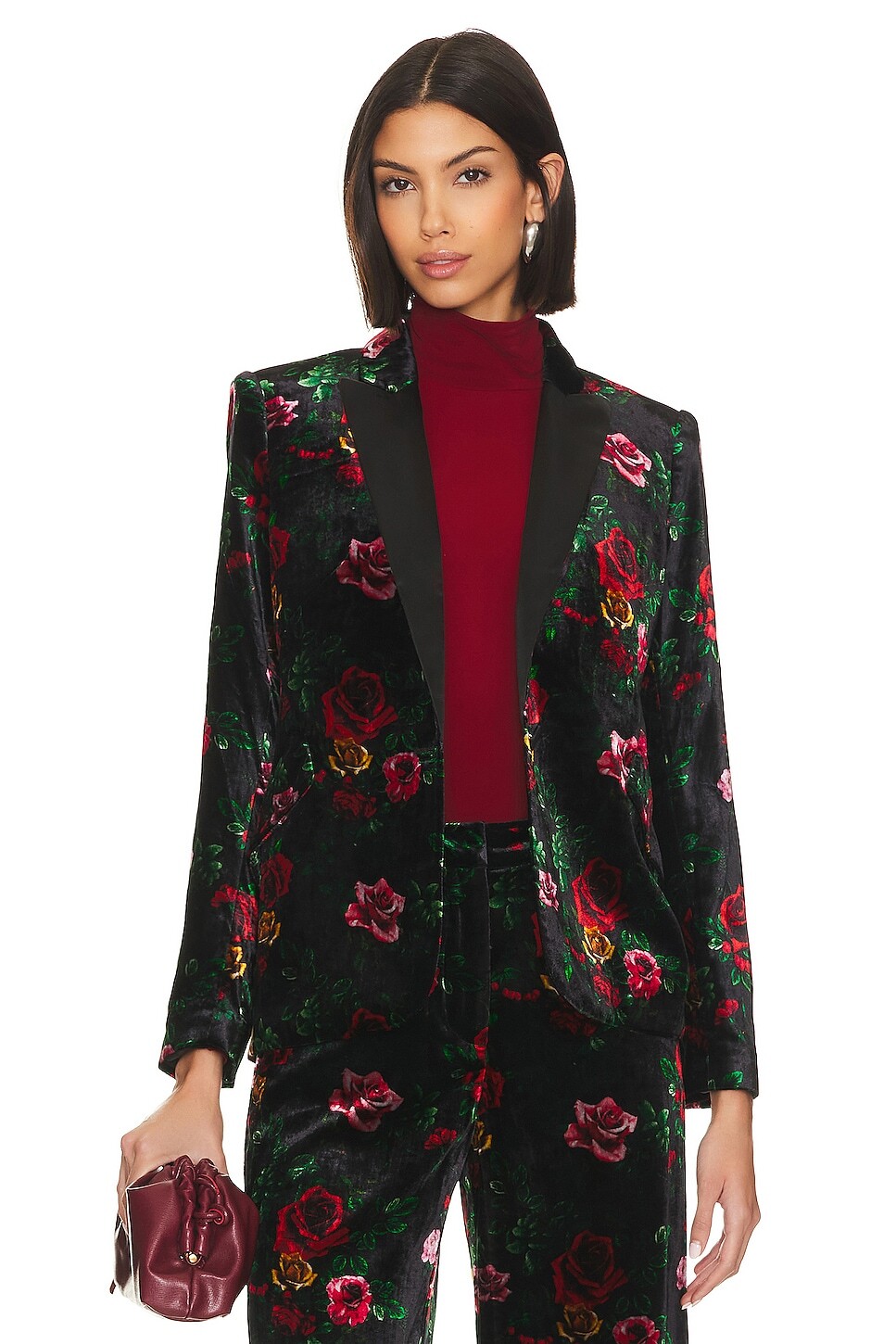 

Блейзер L'AGENCE Chamberlain, цвет Black Vintage Rose