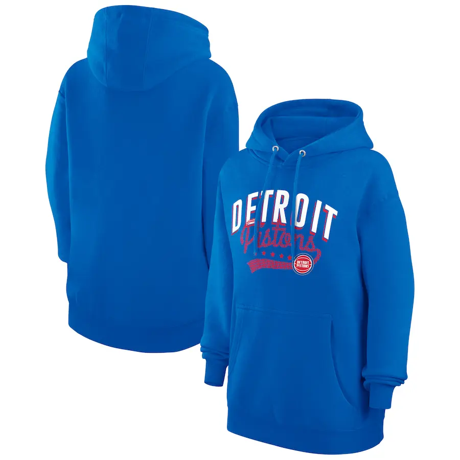 

Пуловер с капюшоном G-III 4Her by Carl Banks Detroit Pistons, синий
