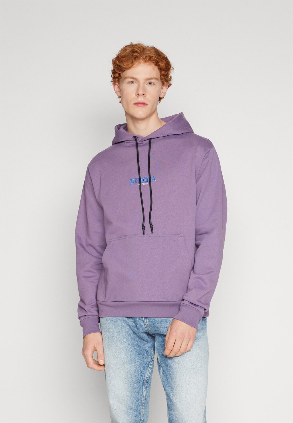 

Толстовка Hoodie With Skull Print PHOBIA ARCHIVE, фиолетовый