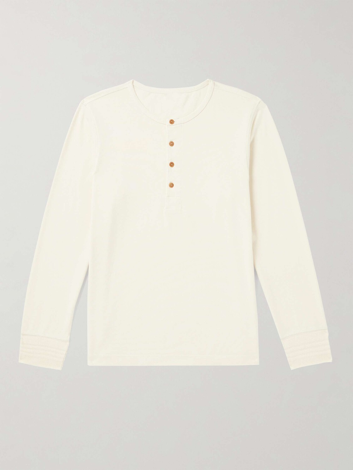 

Футболка Henley из хлопкового джерси NUDIE JEANS, белый