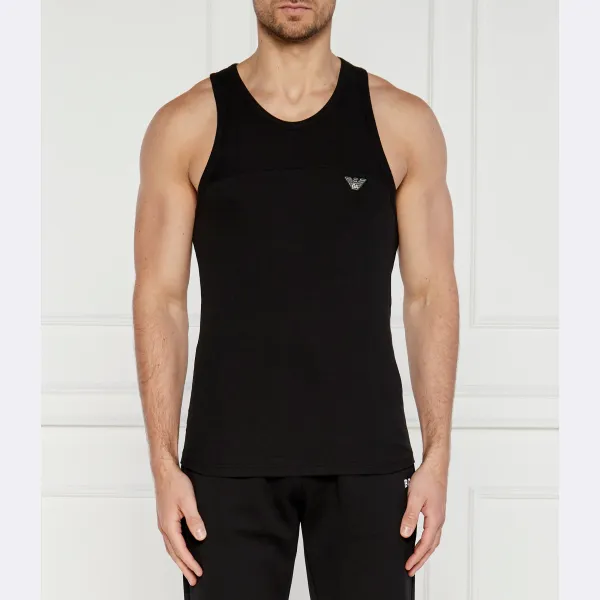 Майка стандартного кроя Emporio Armani, черный