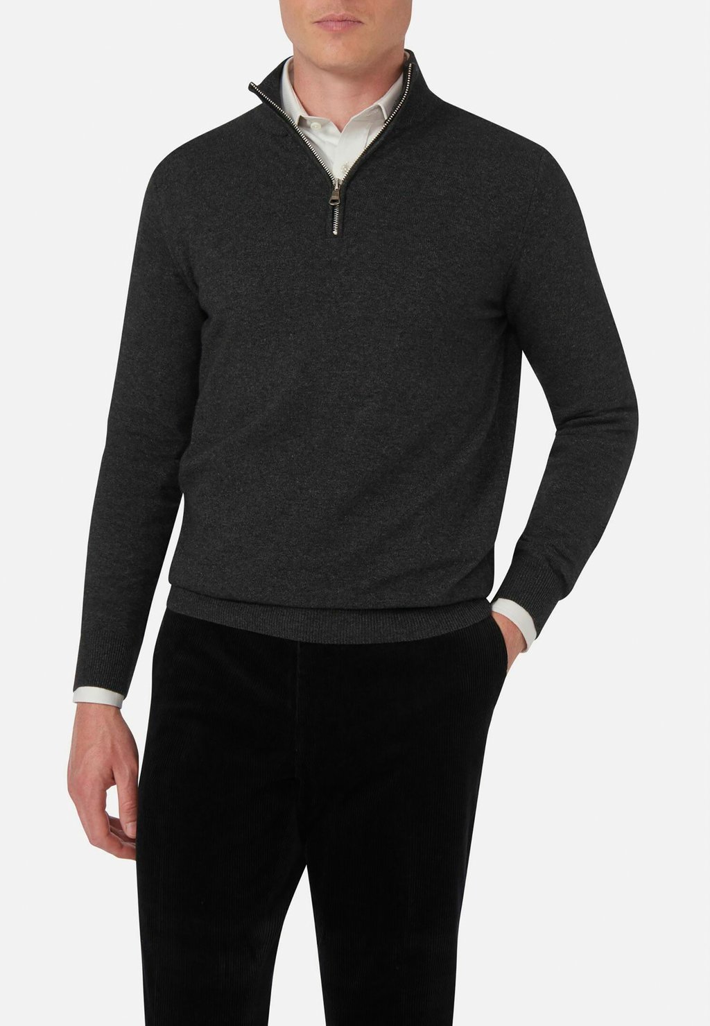 вязаный свитер patton oscar jacobson цвет dark grey Вязаный свитер PATTON Oscar Jacobson, цвет dark grey