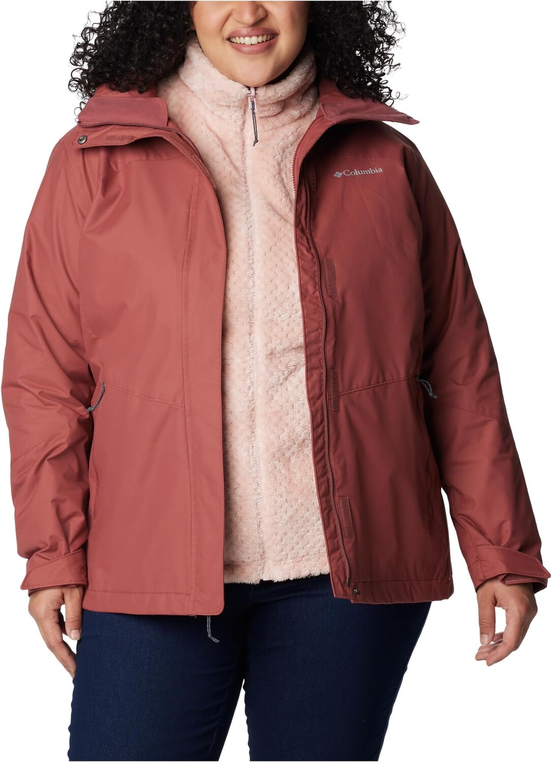

Куртка Plus Size Bugaboo II Fleece Interchange Jacket Columbia, цвет Beetroot