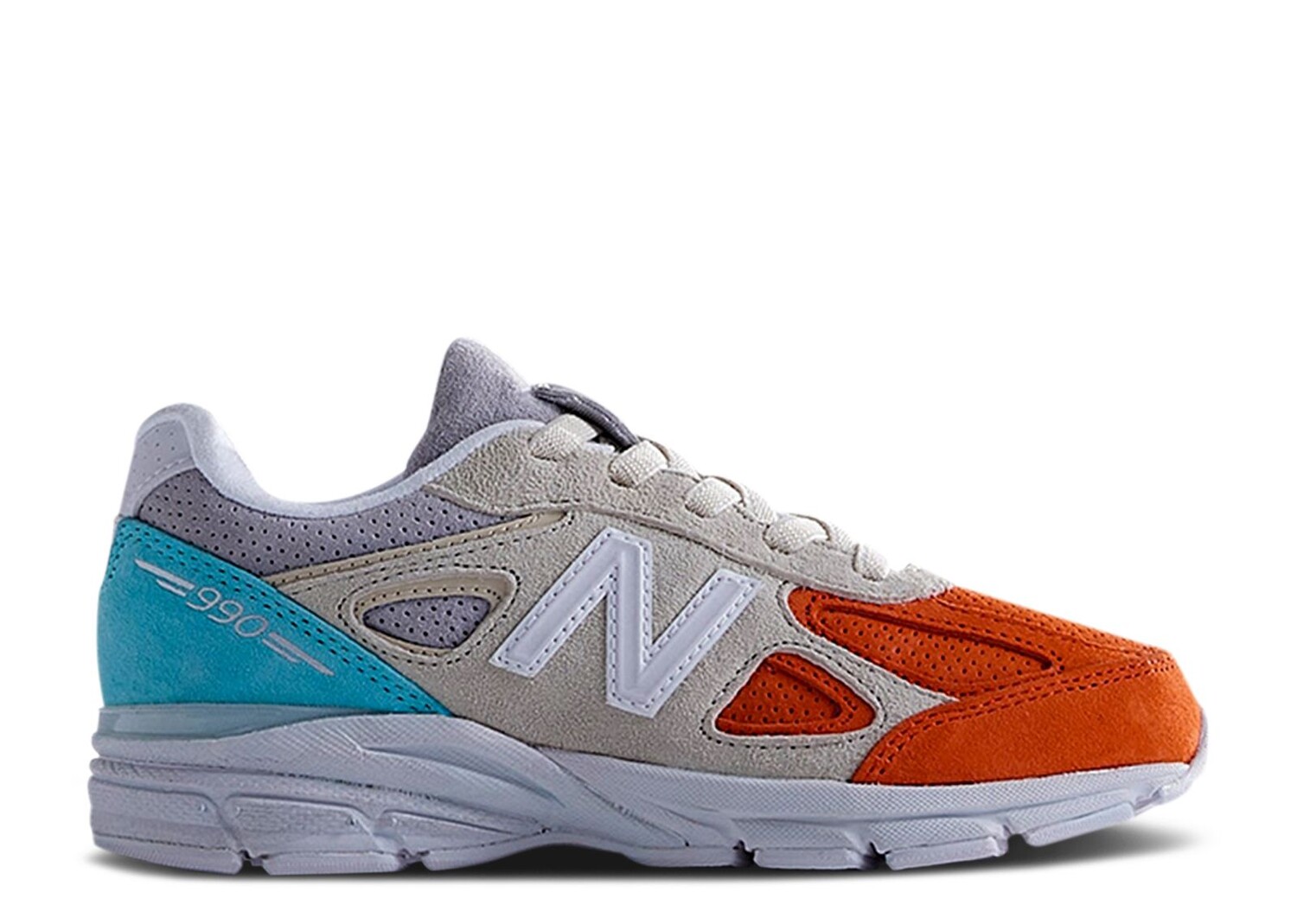 

Кроссовки New Balance Kith X 990V4 Little Kid 'Cyclades', разноцветный