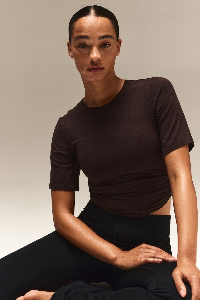 

Супермягкая спортивная футболка Drymove H&M, коричневый